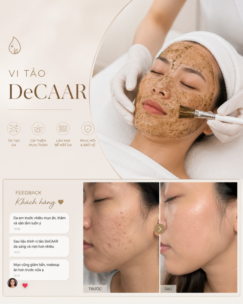 Dịch vụ vi tảo decaar tại Vil SkinLab